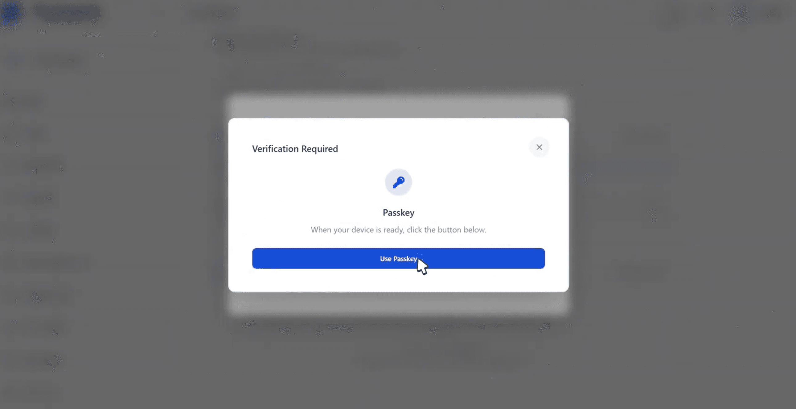 Passkey Verification Required before TOTP is enabled