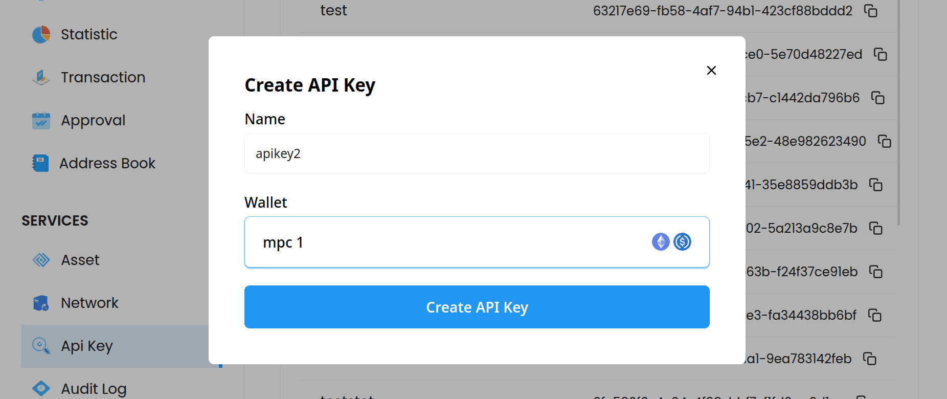 create api key image